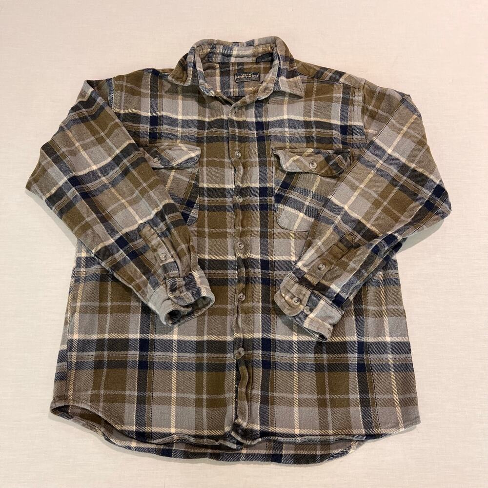 Great Northwest Clothing Company Plaid Long Sleeve Flannel Sz L